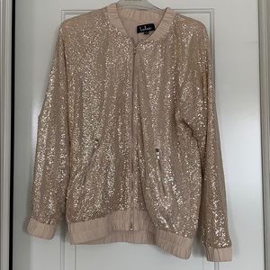 Lulu’s Gold Bomber Jacket